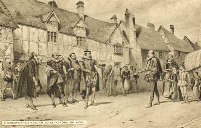 Shakespeares terugkeer naar Stratford Upon Avon door English School